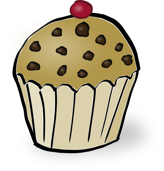 570x595 Chocolate Chip Muffin Clip Art