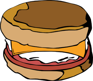 300x261 Egg On Muffin Clip Art