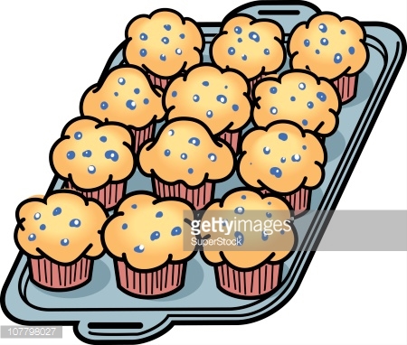 450x382 Muffin Clipart Cupcake Tray