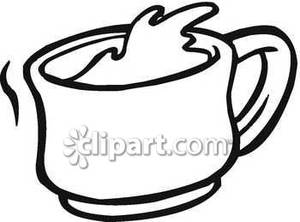300x222 Coffee Black And White Clip Art