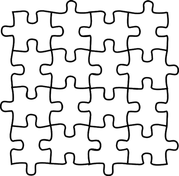 610x601 Coloring Pages Surprising Puzzle Coloring Pages 19 Puzzle
