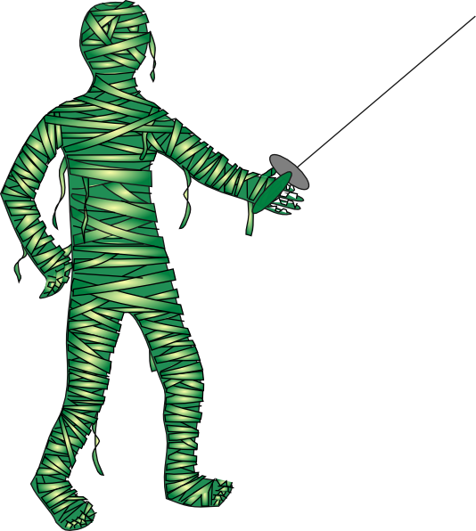 534x596 Green Fencing Mummy Clip Art