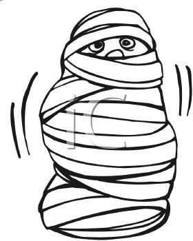 280x350 Kid Wrapped Up In Halloween Mummy Costume