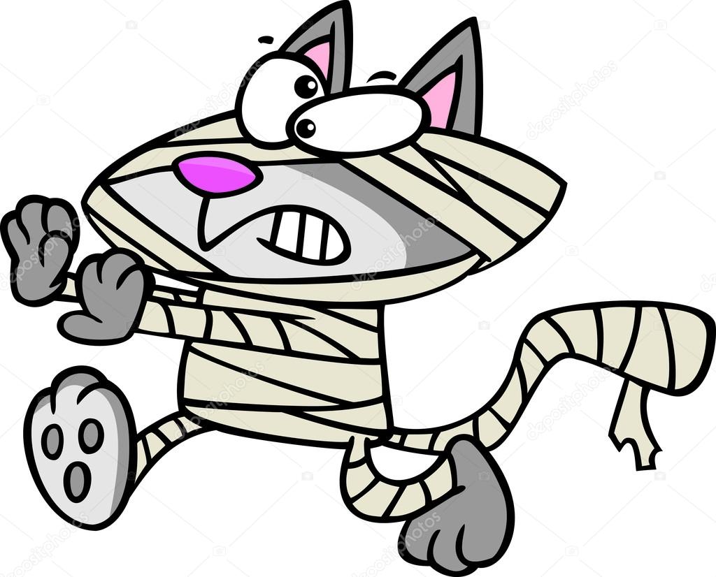 1024x826 Cartoon Mummy Cat Stock Vector Ronleishman
