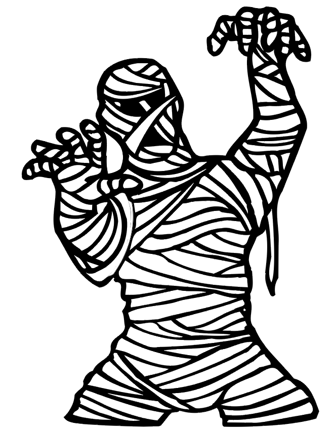 660x854 Scary Mummy Coloring Pages Mummy Coloring Pages