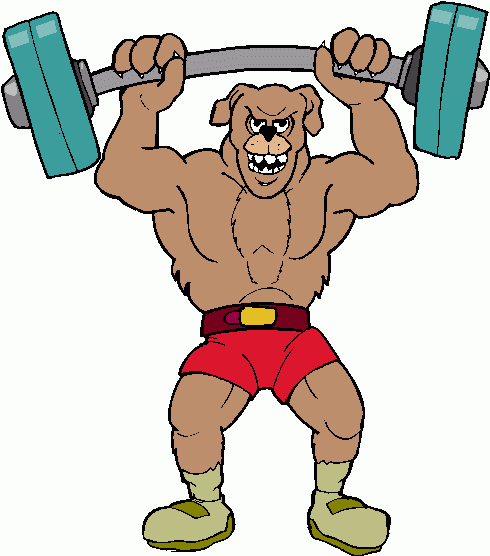 490x556 Cartoon Weight Lifting Clip Art
