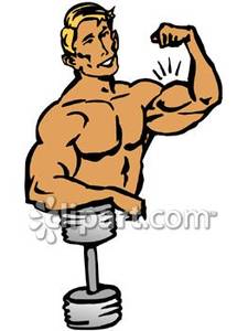 225x300 Muscle Man Clipart