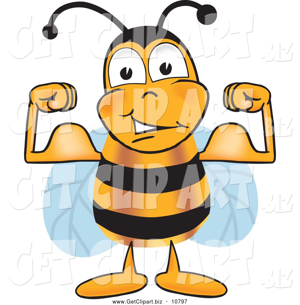 1024x1044 Bee Clipart Muscle