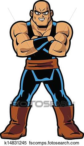 272x470 Clipart Of Anime Manga Muscle Man K14831245