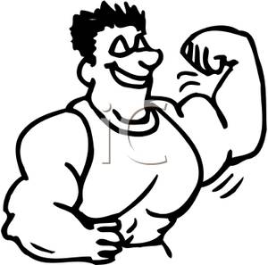 300x297 Muscle Man Clip Art Cliparts