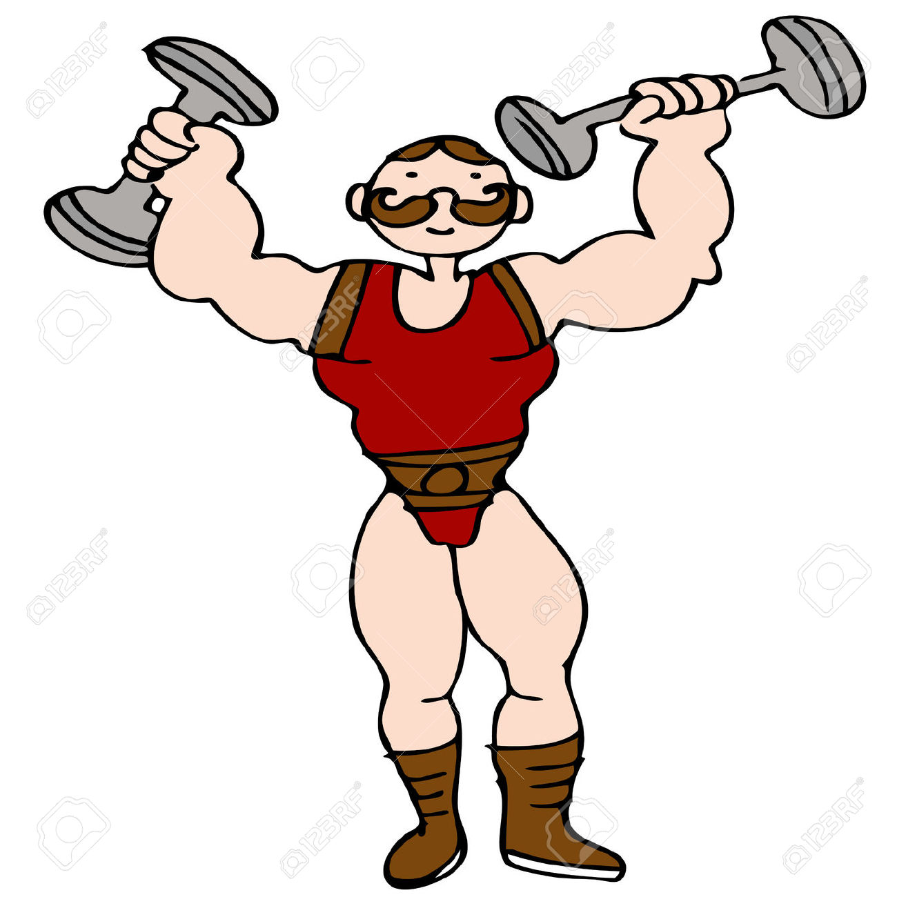 1300x1300 Carnival Muscle Man Clipart