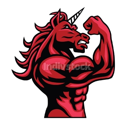 450x450 Unicorn Bodybuilder Posing His Muscular Body