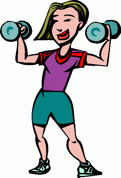 401x588 Weight Training Clipart