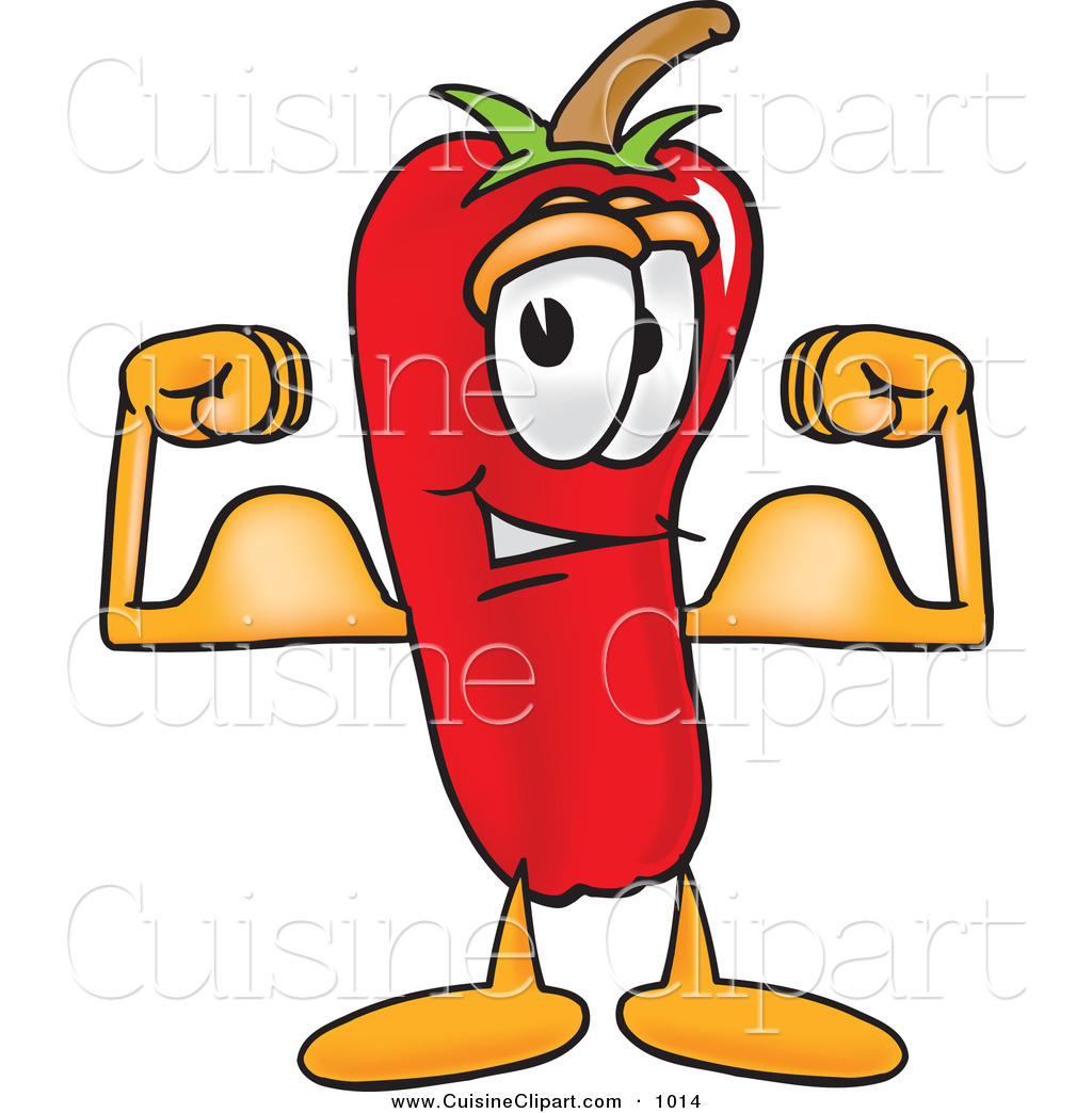1024x1044 Cuisine Clipart Of A Strong Chili Pepper Mascot Cartoon Character