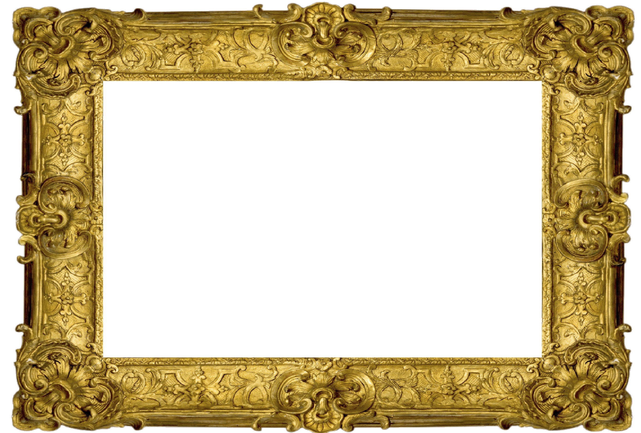 2699x1821 Stylist And Luxury Picture Frame Clipart Gold Clip Art Panda Free
