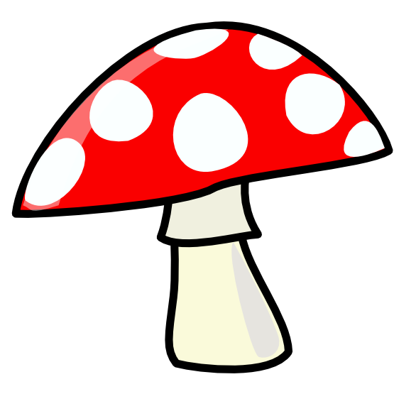 555x555 Free Cartoon Mushroom Clip Art