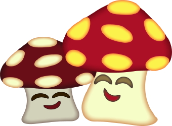 340x250 Happy Mushrooms Clip Art Free Clipart Images
