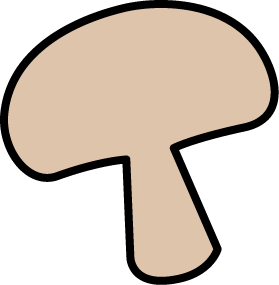 279x285 Mushroom Slice Clip Art