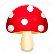 225x225 Red And Black Mushroom Clip Art