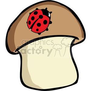300x300 Royalty Free 2638 Royalty Free Ladybug On Mushroom 379949 Vector