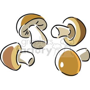 300x300 Royalty Free Mushrooms 383169 Vector Clip Art Image