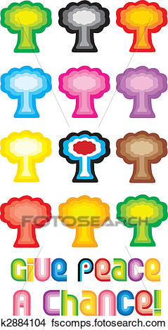 239x470 Clipart Of Peace Tree Or Mushroom Cloud Symbol
