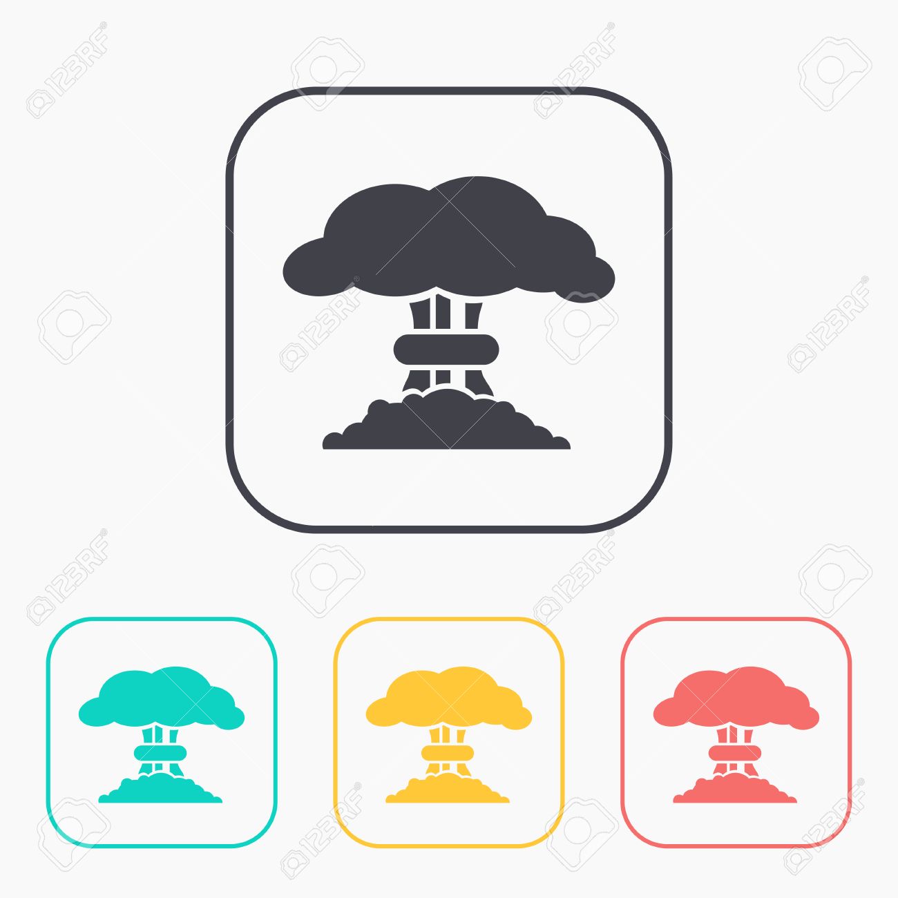 1300x1300 Nuclear Explosion Clipart Mushroom Cloud