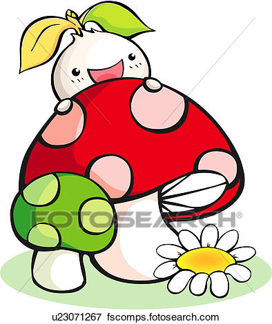 394x470 Clip Art Of Plant, Seed, Flowe, Mushroom, Sprout, Plants, Spring