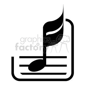 300x300 Royalty Free Black And White Music Note 371347 Vector Clip Art