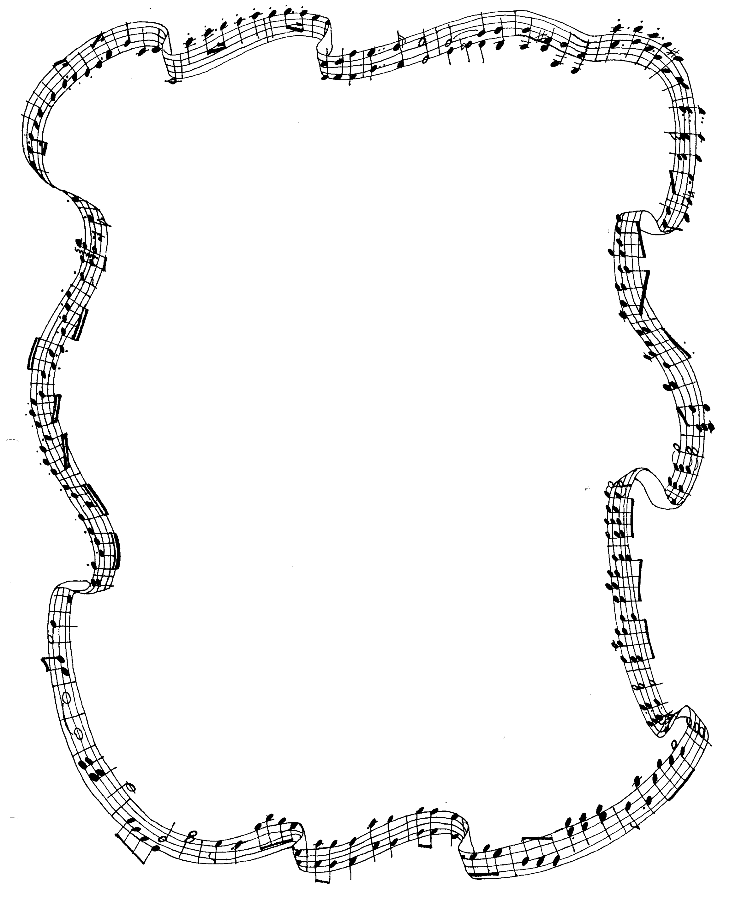 2326x2896 Music Border Clip Art Free Clipart