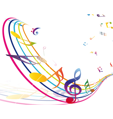 380x400 Musical Borders Colorful Music Note Border Free Clipart Images