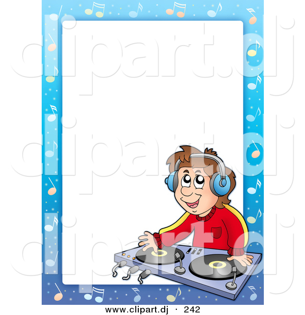 600x620 Disco Clipart Border