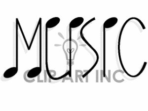 300x225 Music Word Clipart