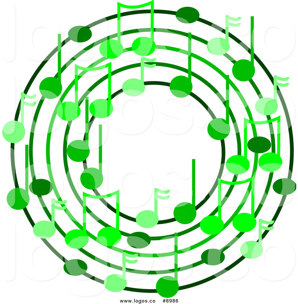 1024x1044 Royalty Free Clip Art Vector Ring Or Wreath Of Varying Green Music
