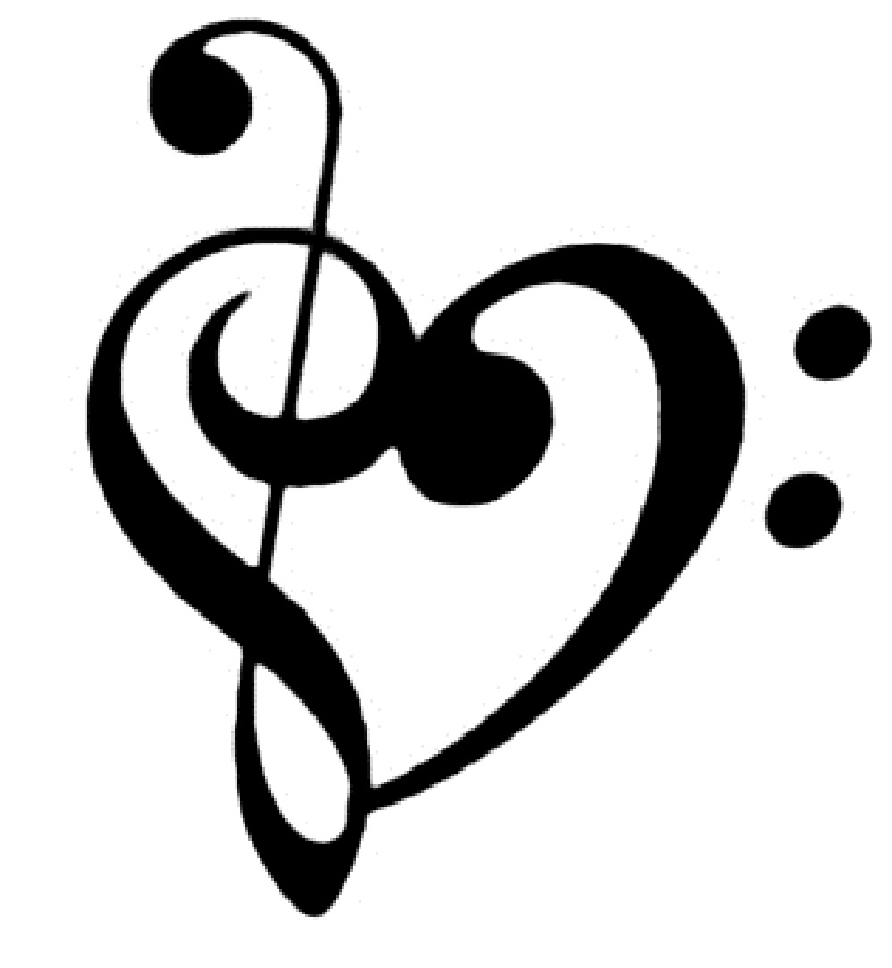 1000x1085 Music Heart Clipart