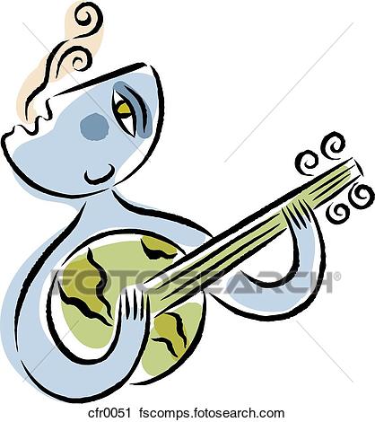 418x470 Clipart Of World Music Cfr0051