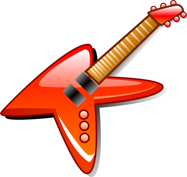 600x566 Free Electric Guitar Clipart Image