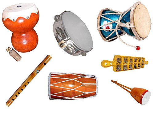 500x375 Handmade A Complete Combo For Bhajan Set Of 7 Musical Instruments