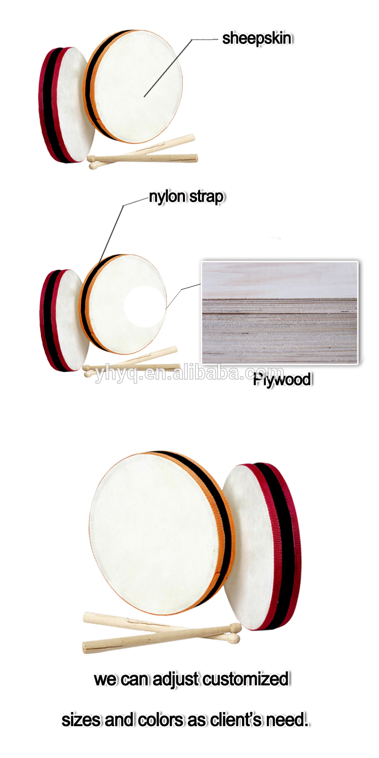 750x1500 Musical Instrument Percussion 8 Inch Miniature Drum,sheepskin