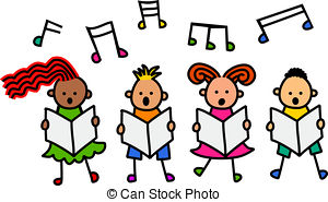 300x185 Kids Singing Clipart