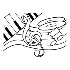 230x230 Euphonium Coloring Page Embroidery