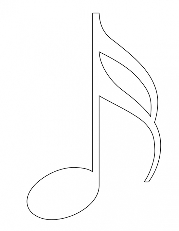 590x763 Semiquaver Coloring Page Music Ed.