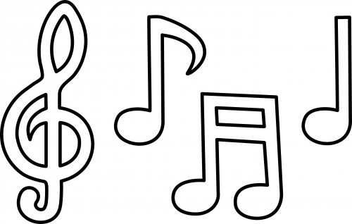 500x318 Free Printable Music Notes Coloring Pages Coloring Pages Music