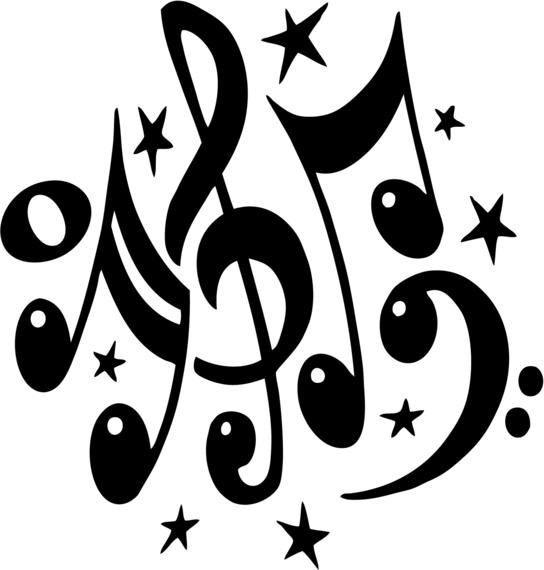 544x570 Clip Art Music Notes