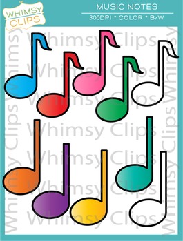 265x350 Free Music Notes Clip Art By Whimsy Clips Teachers Pay Teachers