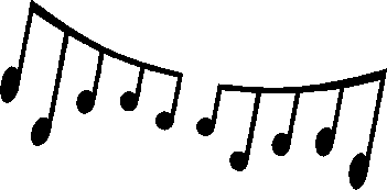 351x173 Music Notes Clipart Animated