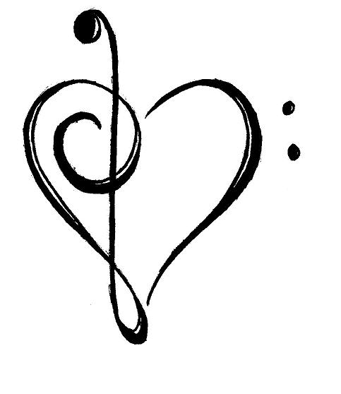 483x558 Free Music Notes Heart Clipart Image