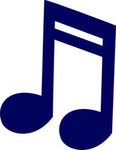 229x297 Blue Music Note Clipart