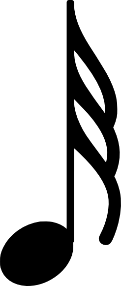 246x581 Single Music Note Clipart