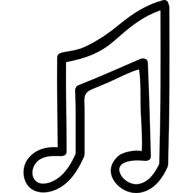 Music Note Outline | Free download on ClipArtMag